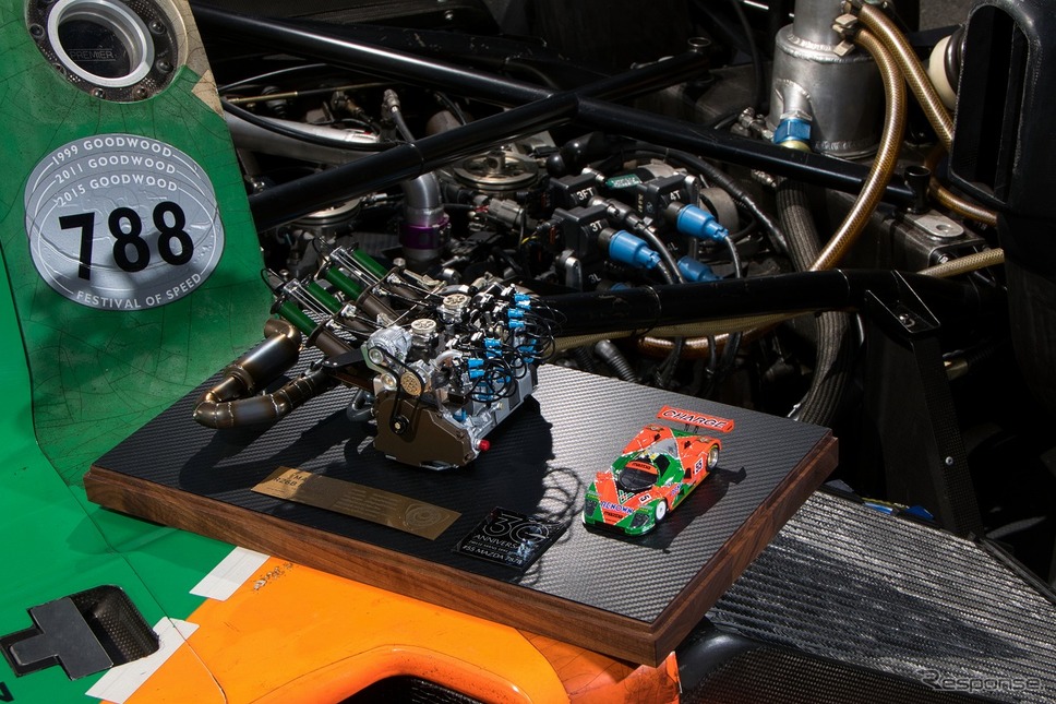 マツダR26Bエンジンモデル 1/6スケール ルマン優勝30周年記念モデル《写真提供 MZRacing》