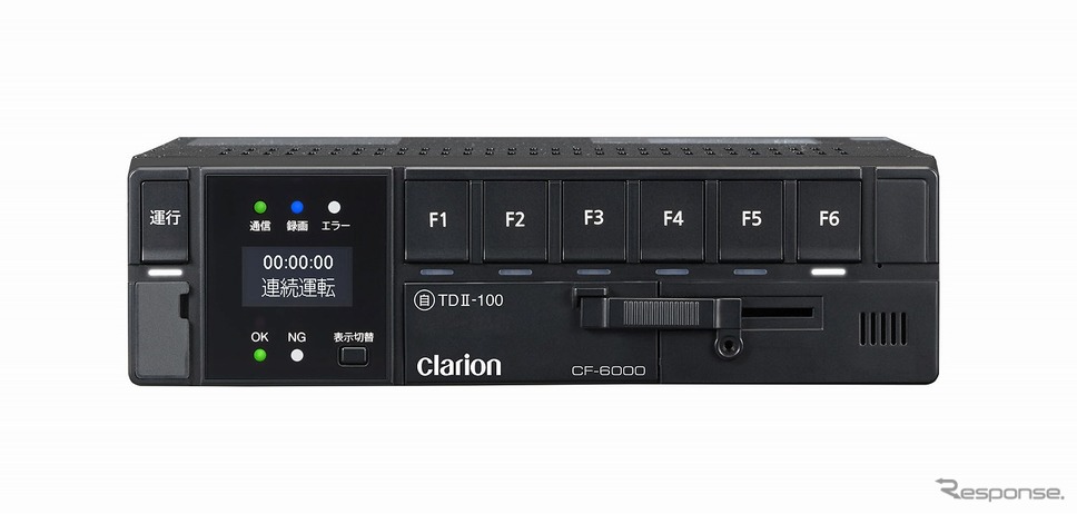 6chドライブレコーダー・デジタルタコグラフ通信型一体機 CF-6000A/CF-6000L《写真提供 フォルシアクラリオン》