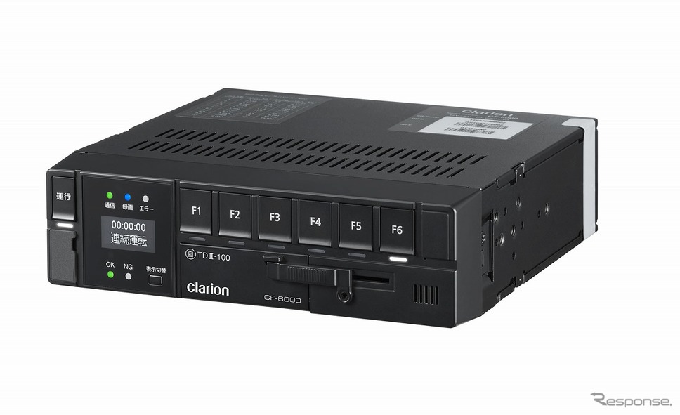 6chドライブレコーダー・デジタルタコグラフ通信型一体機 CF-6000A/CF-6000L《写真提供 フォルシアクラリオン》