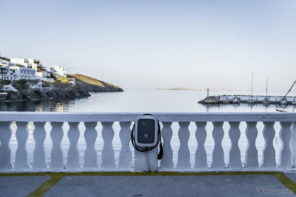ギリシャ・アスティパレア島のEV向け充電器《photo by VW》