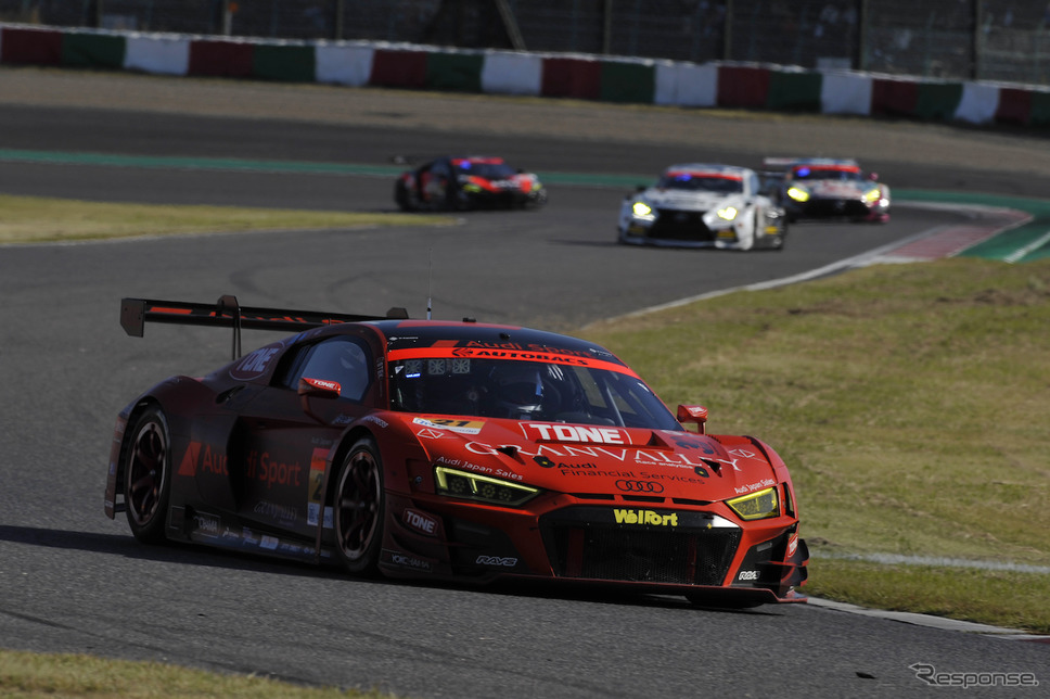 2020年第6戦GT300クラス優勝のHitotsuyama Audi R8 LMS《写真提供 モビリティランド》