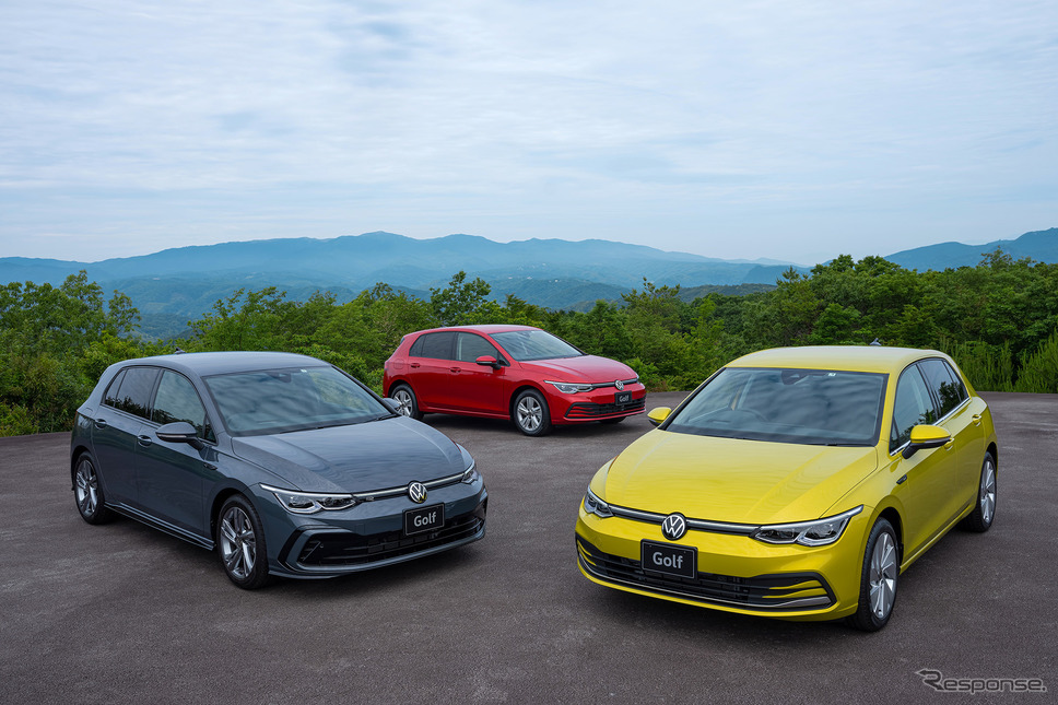VW ゴルフ 新型。右から「Style」「Active」「R-Line」《写真提供 フォルクスワーゲン グループ ジャパン》