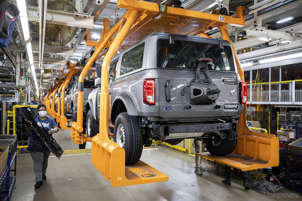 フォードモーターの米国ミシガン工場で生産を開始したフォード・ブロンコ 新型《photo by Ford Motor》