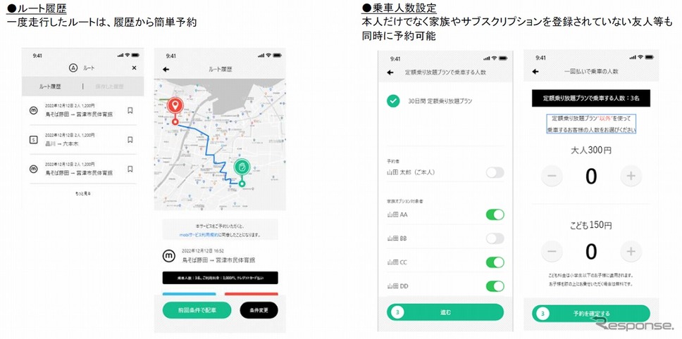 AIシェアリングモビリティサービス「mobi(モビ)」《写真提供 WILLER》