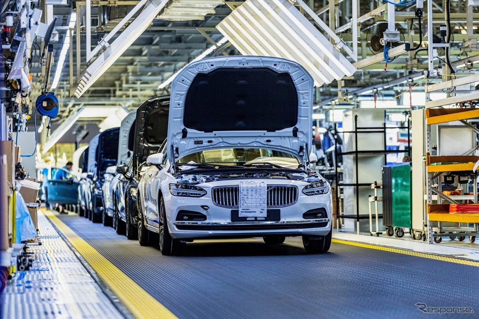 ボルボカーズの現在の工場の生産ライン《photo by Volvo Cars》