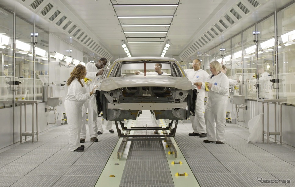 ボルボカーズの現在の工場の生産ライン《photo by Volvo Cars》