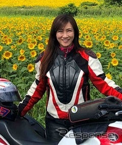 東 和代《写真提供 日本自動車工業会/日本二輪車普及安全協会》
