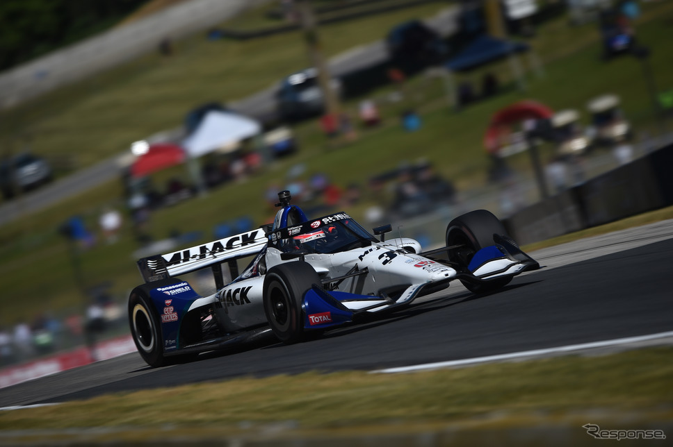 #30 佐藤琢磨は決勝8位(写真はレースウイーク金曜の走行)。《Photo by INDYCAR》