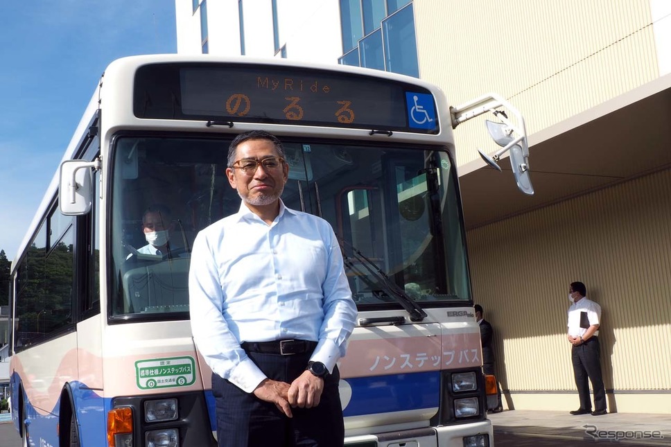 みちのりホールディングスの松本順CEO《写真撮影 会田肇》