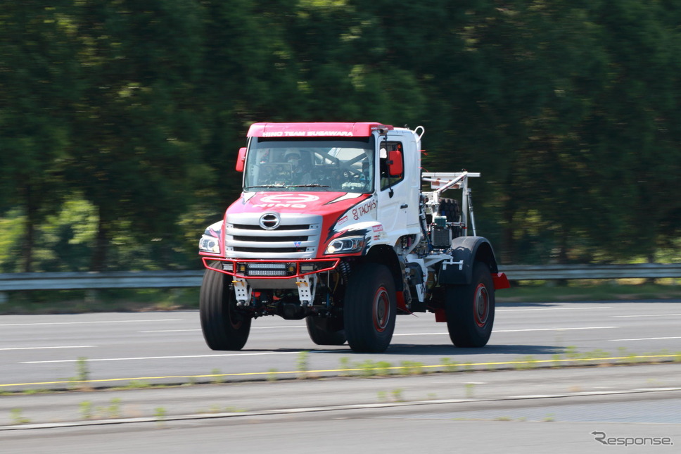 ダカールラリー2022参戦、開発中車両《写真提供 日野自動車》