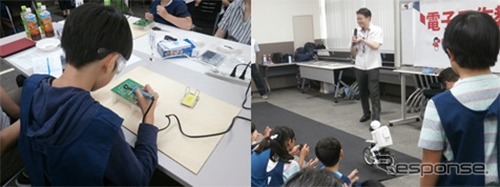 夏休み電子工作教室（イメージ）《写真提供 村田製作所》