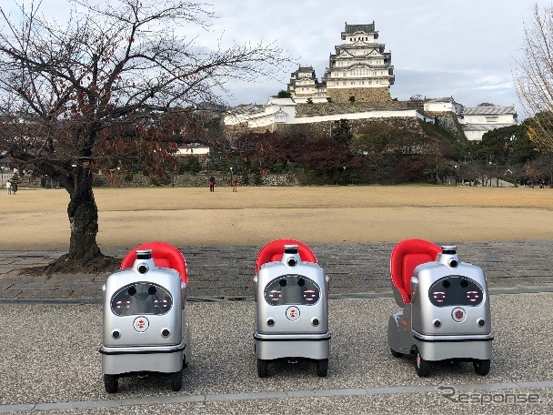自動運転一人乗りロボ、ラクロ《写真提供 NTTドコモ》