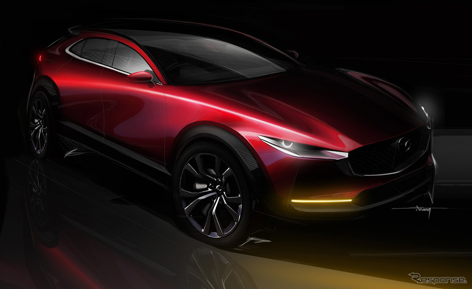 マツダ CX-30のデザインスケッチ《写真提供 マツダ》