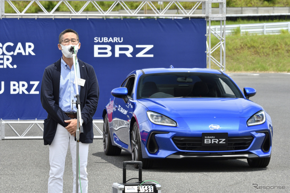 スバル商品企画本部プロジェクトゼネラルマネージャーの井上正彦氏《写真撮影 雪岡直樹》