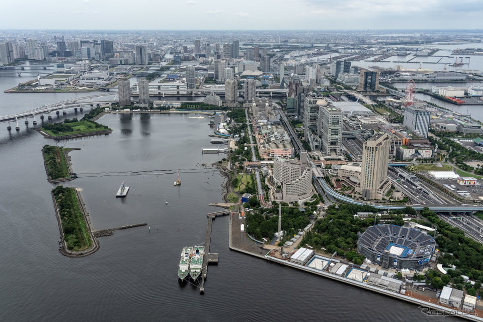 パラトライアスロン会場となるお台場海浜公園（東京都）《Photo by Carl Court/Getty Images News/ゲッティイメージズ》