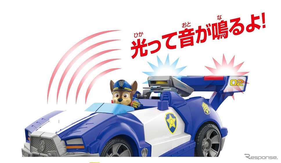 DX変形ビークル チェイス スーパーポリスカー (c) Spin Master Ltd. PAW PATROL and all related titles, logos, characters; and SPIN MASTER logo are trademarks of Spin Master Ltd. Used under license. Nickelodeon and all related titles and logos are trademarks of Viacom Internatio