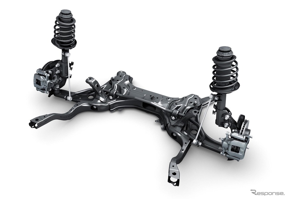 トヨタ アクア 新型、フロントサスペンション ※2WD/E-Four両方に採用《写真提供 トヨタ自動車》