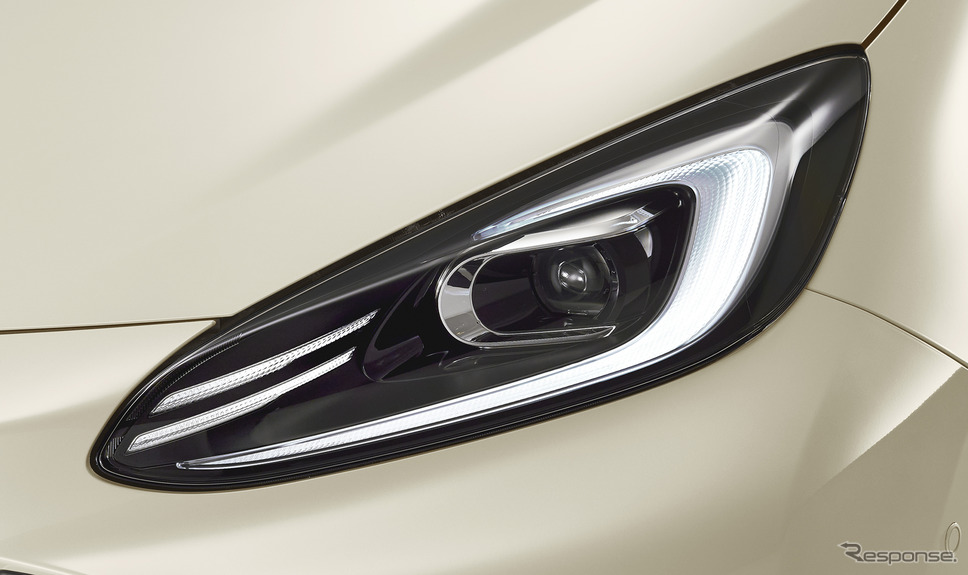 トヨタ アクア 新型、Bi-Beam LEDヘッドランプ デイライト点灯時 ※Zに標準装備。G、Xにメーカーオプション《写真提供 トヨタ自動車》