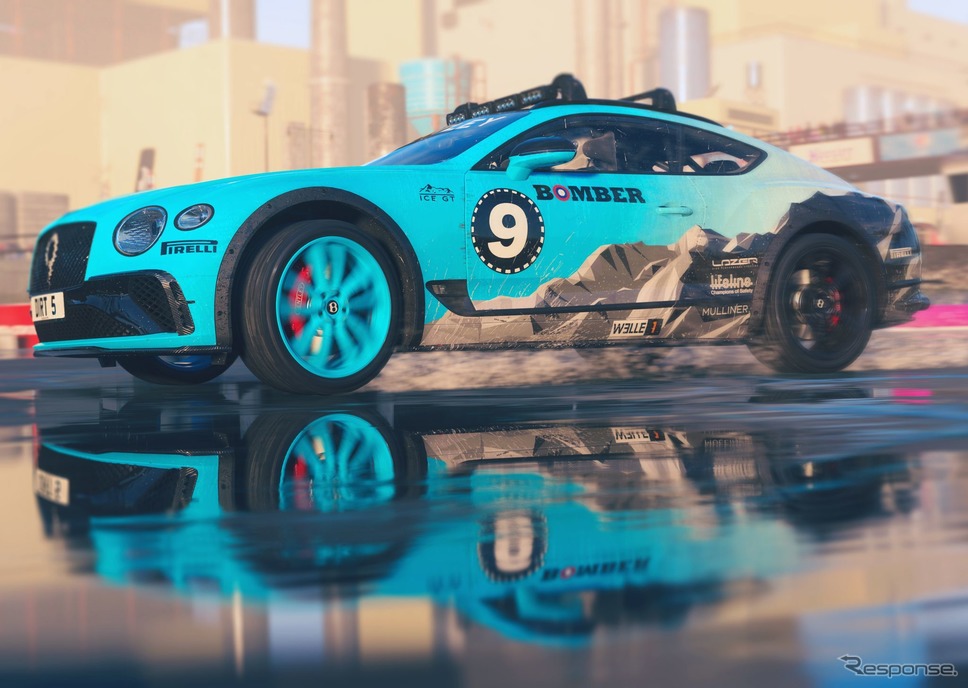 『DIRT 5』の「スーパーサイズコンテンツパック」に収録されるベントレー・コンチネンタル GT のアイスレースカー《photo by Bentley》