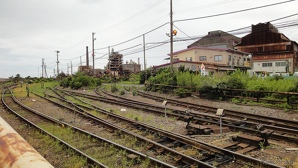 日本製鉄 関西製鉄所内にある専用線《写真撮影 大野雅人》