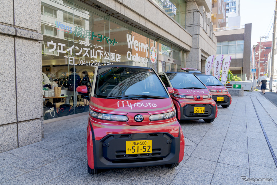 超小型EVで横浜の街をオシャレに散歩…C+pod ショートタイムレンタル開始［発表試乗会］《写真撮影 関口敬文》