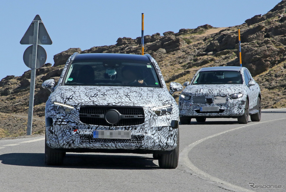 メルセデスベンツ GLC 次期型プロトタイプ(スクープ写真)《APOLLO NEWS SERVICE》