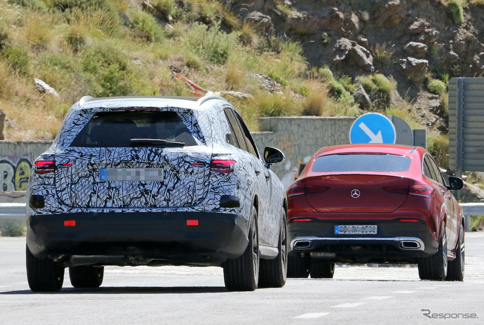 メルセデスベンツ GLC 次期型プロトタイプ(スクープ写真)《APOLLO NEWS SERVICE》