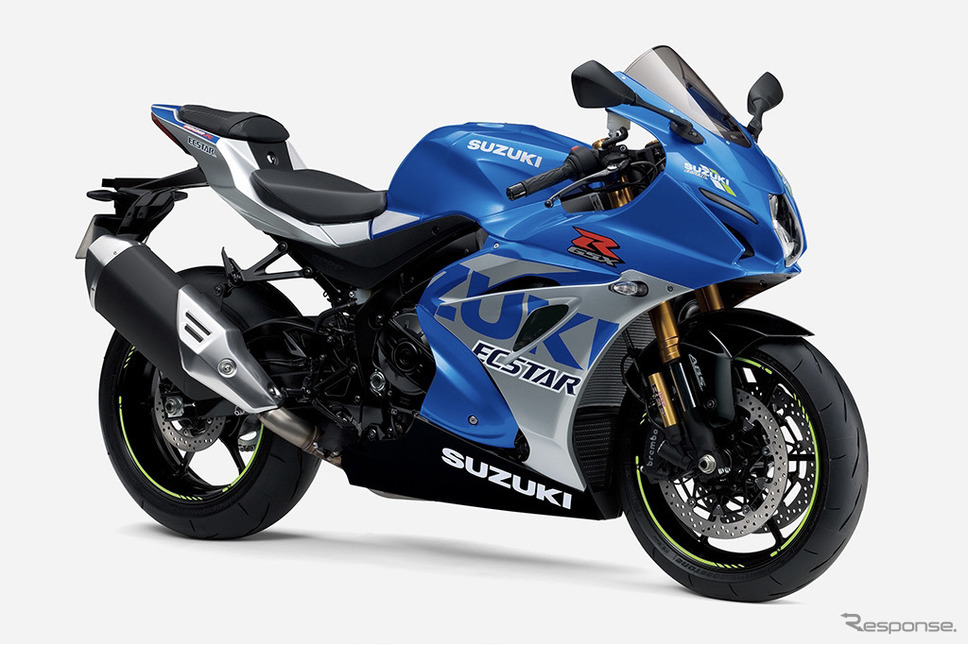 スズキGSX-R1000R ABS:トリトンブルーメタリック/ミスティックシルバーメタリック《写真提供 スズキ》