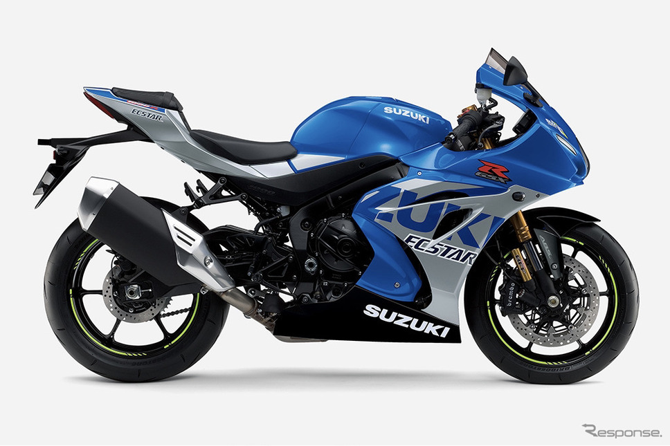 スズキGSX-R1000R ABS:トリトンブルーメタリック/ミスティックシルバーメタリック《写真提供 スズキ》