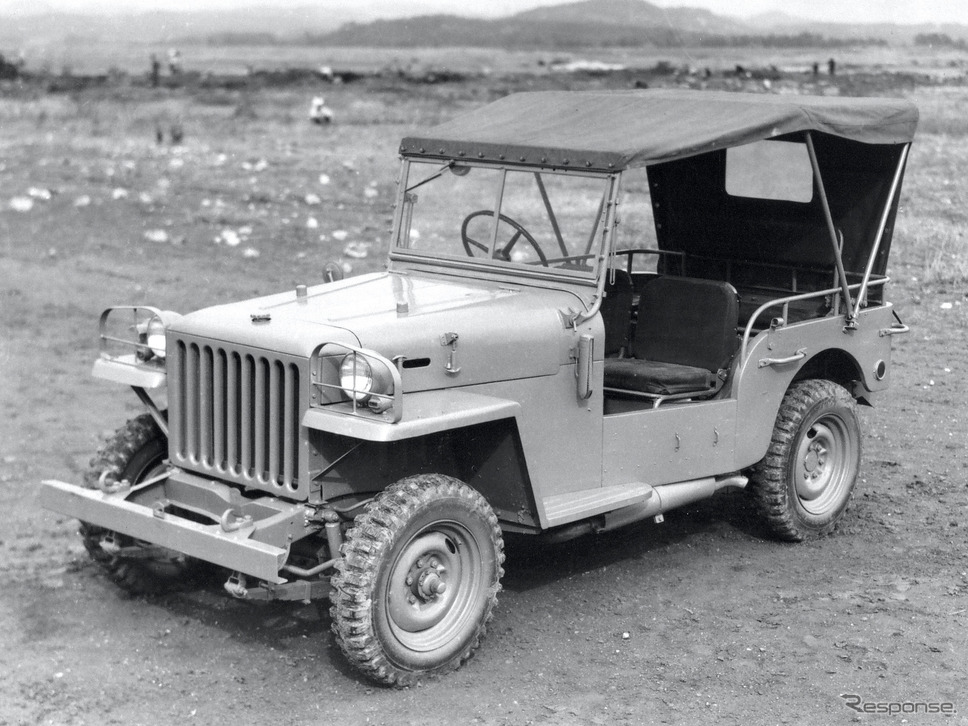 1951年:トヨタ・ジープBJ型警察予備隊向け《写真提供 トヨタ自動車》