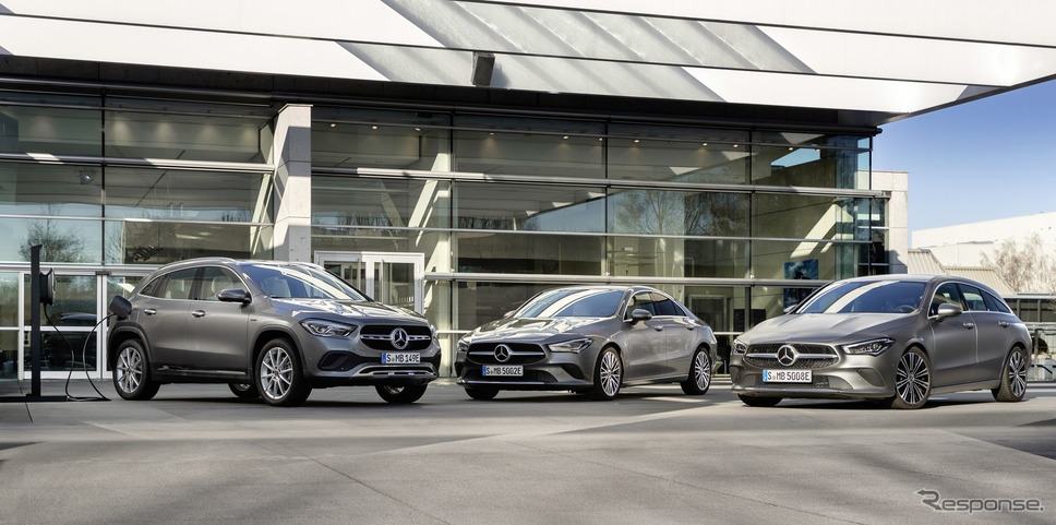 メルセデスベンツ GLA 新型、CLA クーペ 新型、CLA シューティングブレーク 新型の各PHV《photo by Mercedes-Benz》