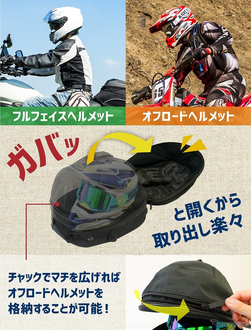 ファン内蔵!丸ごとヘルメットリフレッシャーバッグ《写真提供 サンコー》