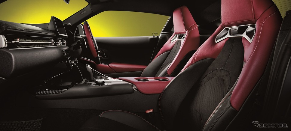 トヨタ スープラ 特別仕様車 SZ-R 35th アニバーサリーエディションアルカンターラ＋本革シート表皮（イグニッションレッド）《写真提供 トヨタ自動車》