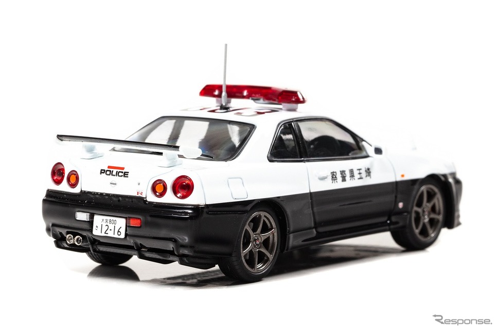 日産 スカイライン GT-R（BNR34）2000 埼玉県警察高速道路交通警察隊車両（803）《写真提供 ヒコセブン》