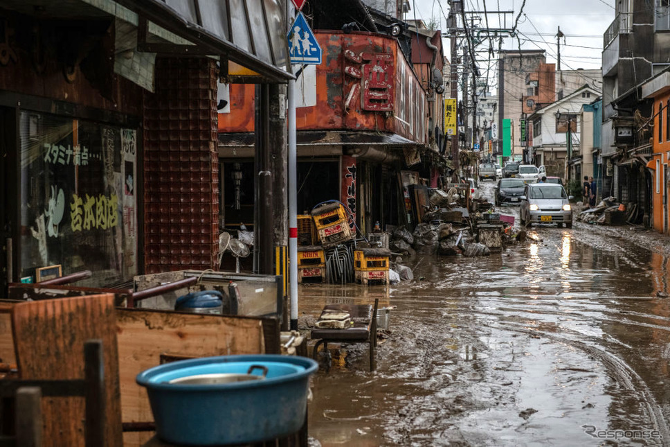 熊本県人吉市（2020年7月）《Photo by Carl Court/Getty Images) News/ゲッティイメージズ》