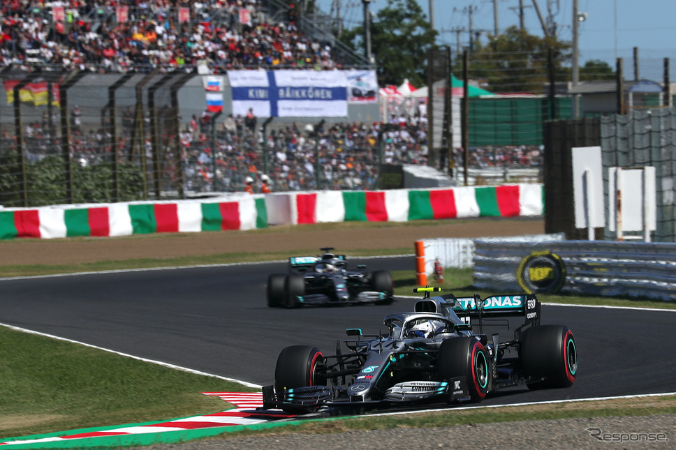 2019年F1日本グランプリ、優勝したボッタス(メルセデス)《写真提供 モビリティランド》