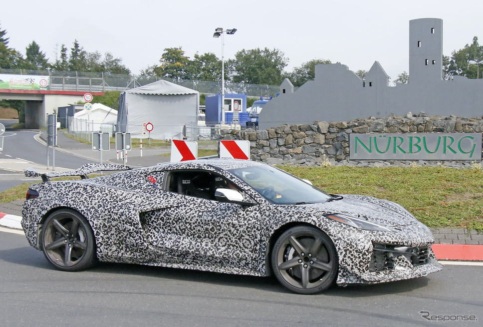 シボレー コルベット Z06 新型プロトタイプ(スクープ写真)《APOLLO NEWS SERVICE》