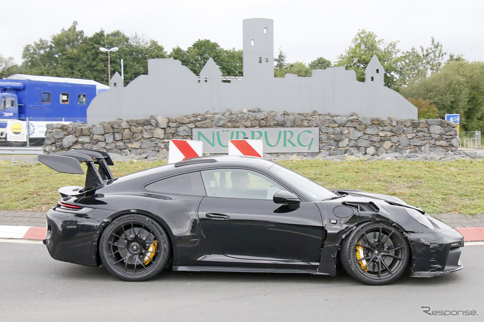 ポルシェ 911 GT3 RS 新型プロトタイプ(スクープ写真)《APOLLO NEWS SERVICE》