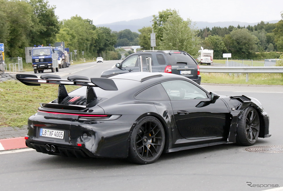 ポルシェ 911 GT3 RS 新型プロトタイプ(スクープ写真)《APOLLO NEWS SERVICE》