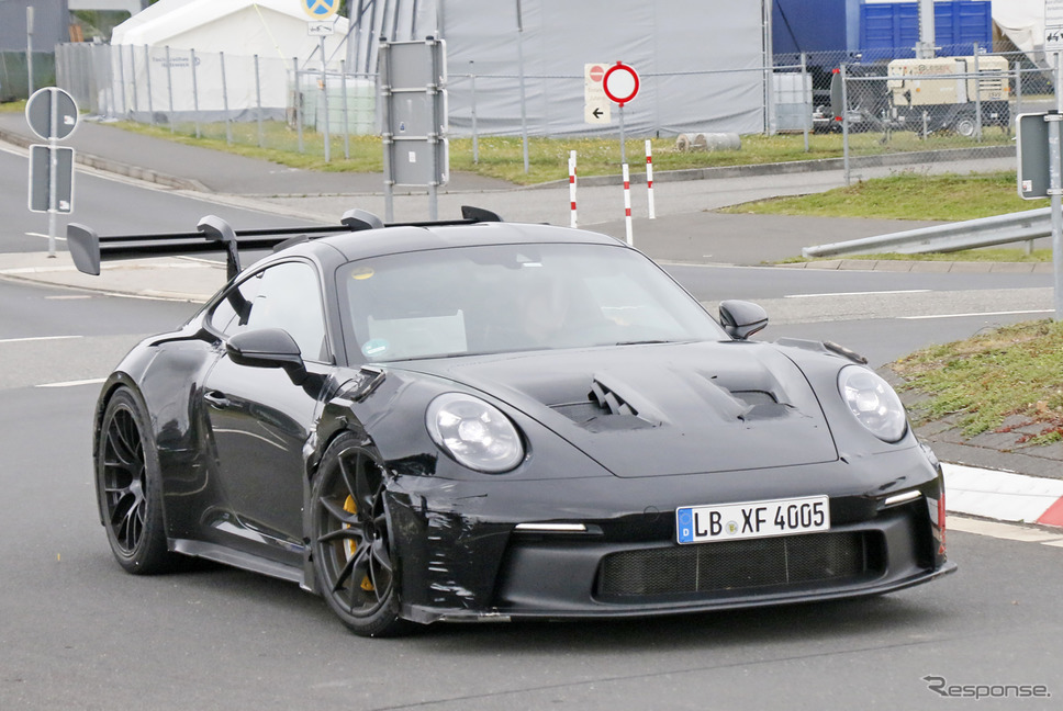 ポルシェ 911 GT3 RS 新型プロトタイプ(スクープ写真)《APOLLO NEWS SERVICE》