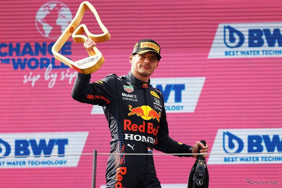 オーストリアGPで今季 5度目の優勝を飾った マックス・フェルスタッペン（c）Getty Images / Red Bull Content Pool