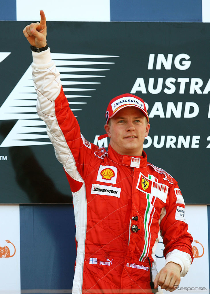 2007年、フェラーリに移籍、初戦のオーストラリアGPで優勝。《Photo by Mark Thompson/Getty Images Sport/ゲッティイメージズ》