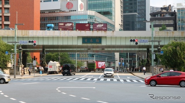 東京2020パラリンピックマラソンのコース、日本橋《写真提供 写真AC》