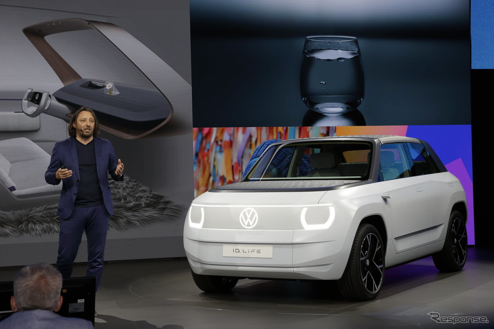 VWが発表した小型EV『ID.LIFE』《写真撮影 南陽一浩》
