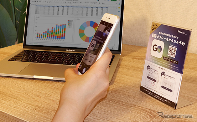 タクシーアプリ「GO」ホテル向け配車機能《写真提供 Mobility Technologies》