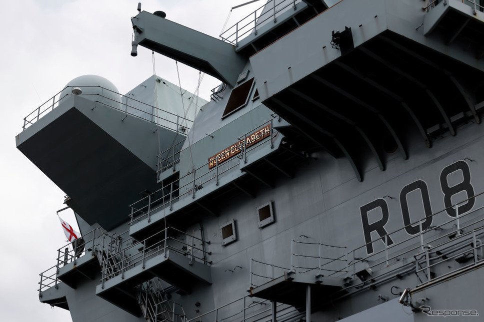 HMSクイーン・エリザベス（横須賀、9月6日）《Photo by Kiyoshi Ota - Pool/Getty Images News/ゲッティイメージズ》