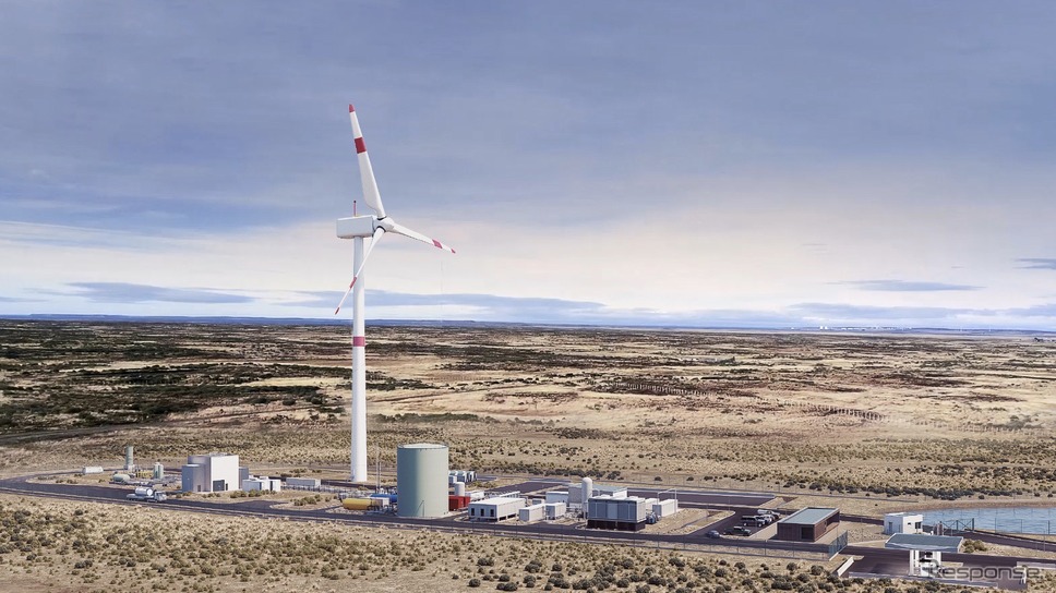 ポルシェがチリに建設する合成燃料の「eFuel」を生産するための工場の完成予想イメージ《photo by Porsche》