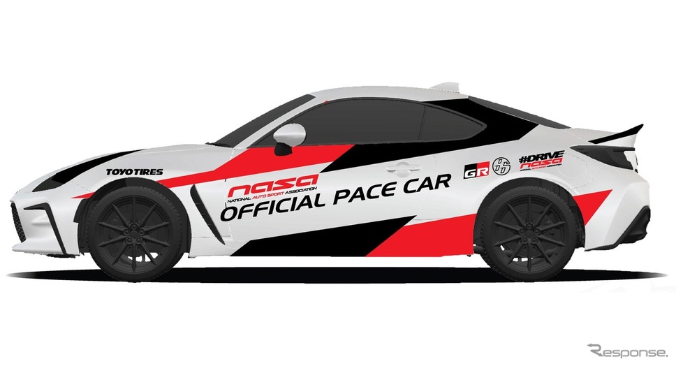 トヨタ GR 86 の「NASAチャンピオンシップ」ペースカーのレンダリングイメージ《photo by Toyota》