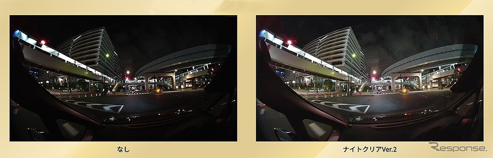 ナイトクリアVer.2で夜間環境でも鮮明映像《写真提供 セルスター工業》