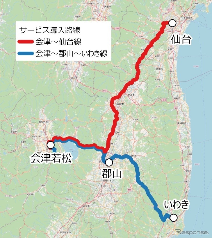 対象路線《画像提供 みちのりホールディングス》